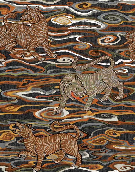 Arte 01- 49570 Tigris 49570 Burnt Sienna Arte 01- 49570 Tigris 49570 Burnt Sienna