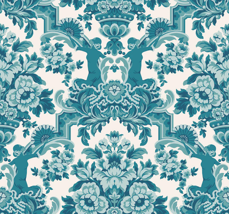 Lola Petrol Blauw op Wit