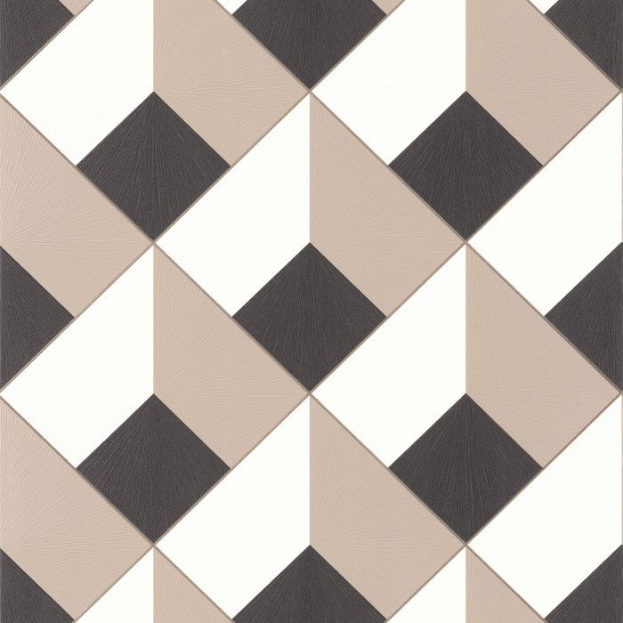Losange Beige/noir