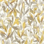 Hojas Taupe / blanc