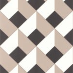 Losange Beige/noir