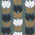 Dauphine Vert de gris/dor&eacute;