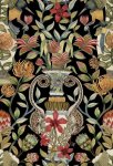Protea Garden Olive & Rouge op Zwart