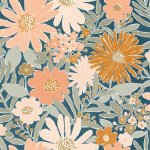 Marguerite Bleu nuit rose